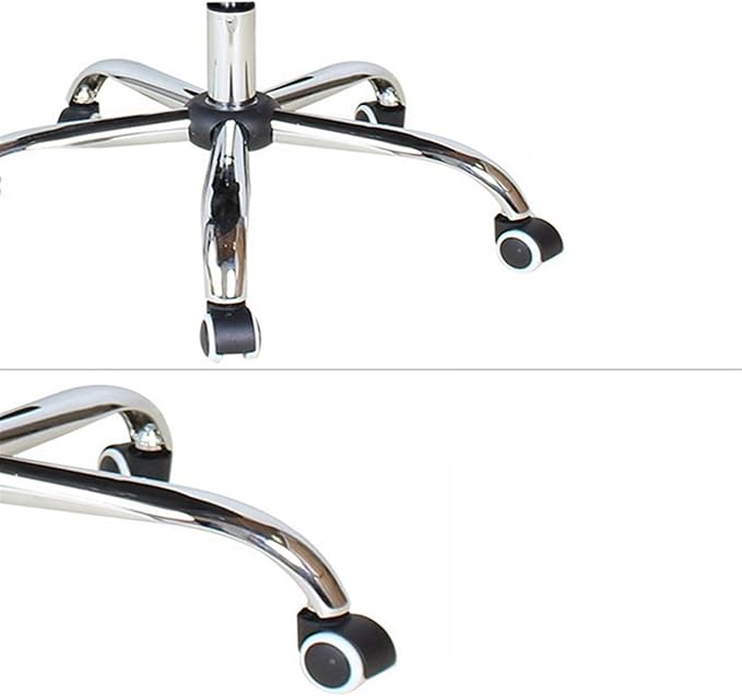 Bank Hospital Metal Chairs Dining Living Room Chair with Rolling Wheels Gaming Club Bar Chair Height Adjustable 42 * 45 * 42-54CM(Color:#4)