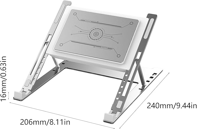 Transportable Play Notebook Refrigerating Pad Semiconductor Technology 3 Speed Modes Permanent Aluminum Construction ABS Aluminum Laptop Refrigerating Fan