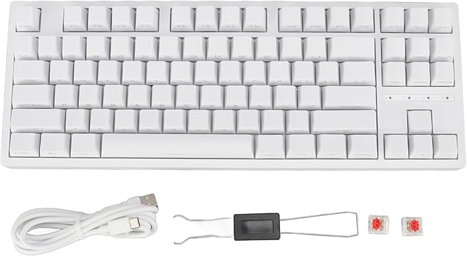 Yoidesu Gaming Keyboard 2.4G / BT3.0 5.0/Type C Wired Mechanical Keyboard RGB Backlit 87 Keys Red Switch Computer Keyboard