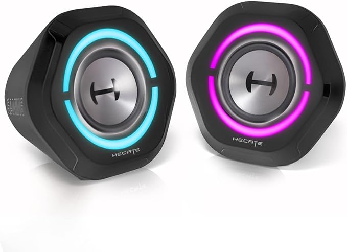 Edifier Bluetooth 5.3 Gaming Speakers10W PC USB Computer Speakers for Laptop Desktop 3.5mm aux Input Hecate G1000 Black