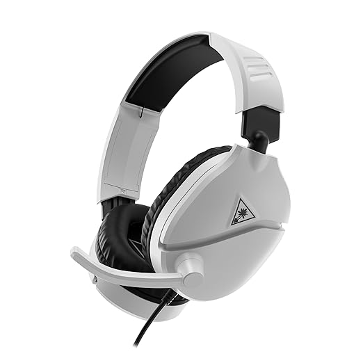 Turtle Beach Recon 70 Multiplatform Gaming Headset for PS5 PS4 Xbox Series X|S Xbox One PC &amp Mobile w/ 3.5mm Wired Connection - Flip-to-Mute Mic 40mm Speakers Lightweight Design White