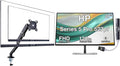 HP Series 5 Pro 527pf 27 FHD IPS Monitor with 5ms Response Time Anti Glare Flicker Free 350 Nits VESA Mount (100mm) Displayport HDMI Black (B28F5UT#ABA) w/DKZ Hub &amp ErgoFlexy Single Mount A