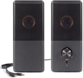 ROSON Computer Speaker Compact Size Speaker with Headphone Jack Enhanced Bass and Volume Control Stereo 2.0 USB Powered 3.5mm Aux Multimedia Speakers for Laptop/Desktop/Tablets/Phone