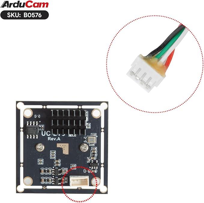 Arducam USB Camera Module 2MP Lightburn Camera IMX662 Ultra Low Light USB2.0 Webcam