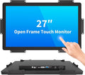 27 Inch Open Frame Touch Monitor PCAP 10-Point Touch Industrial Touchscreen Monitor with HDMI/VGA/DVI Interface Active Matrix TFT LCDLED Backlight with VESA Mount