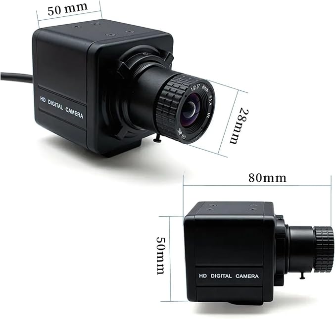 Mini Camera 3 4 5 8MP CMOS Security POE H265 with 6mm Fixed CS Lens P2P IP POE48V Industrial Camera