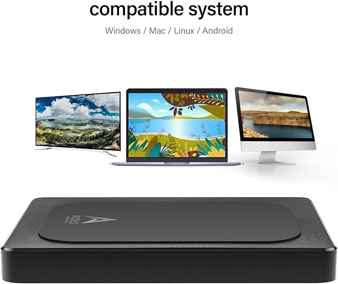 1TB External Hard Drive Ultra Slim Portable HDD-USB 3.0 USB-C for PC Mac Laptop PS4 Xbox oneXbox 360