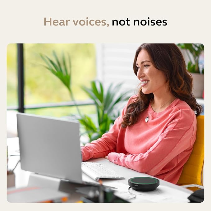 Jabra Speak2 75 (2025 Edition) Wireless Bluetooth Speakerphone - 4 Noise-Cancelling Mics 65mm Speakers - New Linking Feature - USB-C Dongle - Certified for Microsoft Teams - Dark Grey