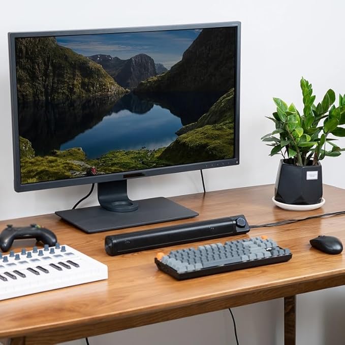 Computer Speakers PC Sound Bar Portable Speaker for Desktop Monitor Laptop