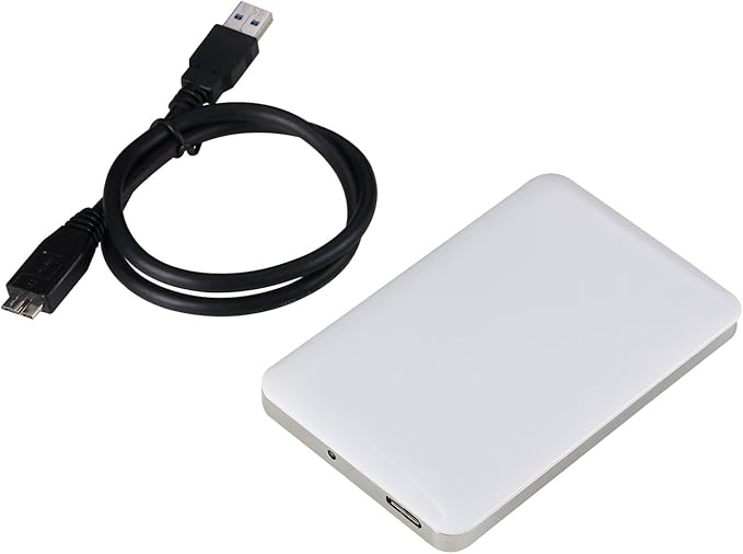 U3 2.5 inch USB 3.0 NTFS Portable External Hard Drive - White (250GB)