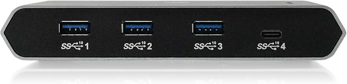 IOGEAR USB-C 2 Port Switch - Transfer Files Between PC &amp Mac OS X - 3 USB-A - 1 USB-C - Switch Method Remote - Mouse or Hotkey - LED Indicator - USB-C 85W Pass Through - GUS4C2