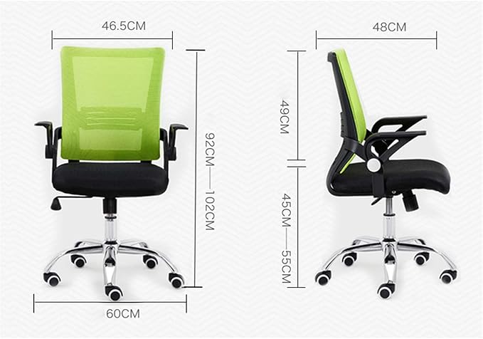 Mlaea Comfortable Breathable Office Chair Gaming Chair with Adjustable Height Club Chair for Bedroom Sitting Room Reading Room(Color:Black)