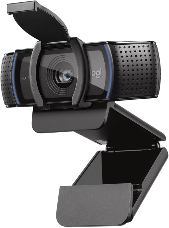 Logitech Webcam HD Pro C920S 1080p USB 960-001252 (1080p USB Include Cover to Lens)