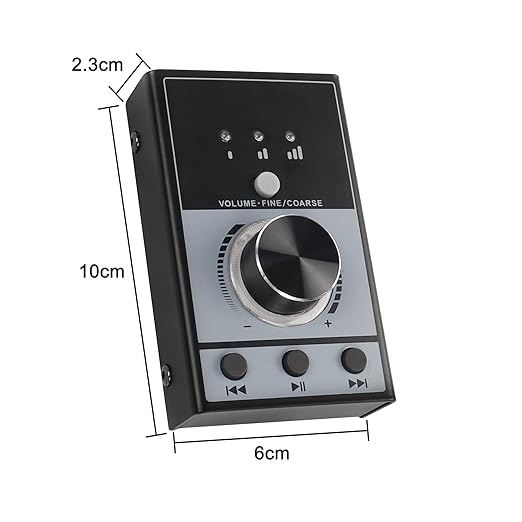 XMSJSIY USB Volume Knob Controller Multimedia Computer Sound Controller with Play/Pause/Back/Forward FunctionOne-Click Mute for Phone PC Speaker Audio Adjustment