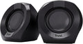 Trust Polo Small PC Speaker 2.0 8 W (4 W RMS) Compact Speaker Set USB Operated Speaker Set Integrated Control AUX 3.5 mm PC Boxes Computer Laptop Black