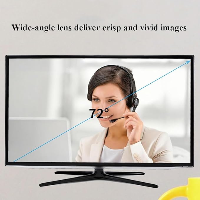 GIZNXBA PC Webcam with Autofocus Clear Audio HD Light Correction Noise-Reducing Wide Field of View Streaming USB Computer Camera with Microphone for Laptop Desktop(4K)