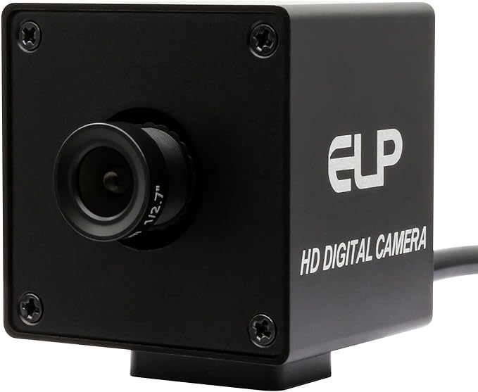 ELP 4K USB Camera 3.6mm Fixed Focus Lens Mini USB Webcam UHD 2160P USB Camera with Color Sensor for Industrial Mini UVC USB2.0 Web Camera for Computer Laptop PC