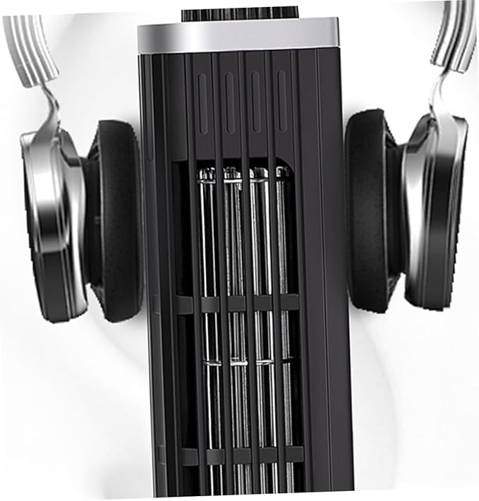 Laptop Cooler Portable Adjustable Cooling Fan with Radiator Rack for Laptops Tablets and Phones Compact Desktop Cooling Black