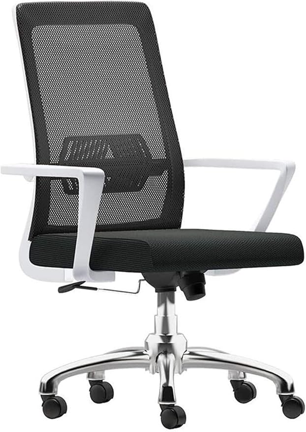 Office Chair Computer Desk and Chair Ergonomic Office Chair High Back Mesh Gaming Chair Lifting Swivel Chair Work Chair Game Chair Chair (Color : Black) Needed