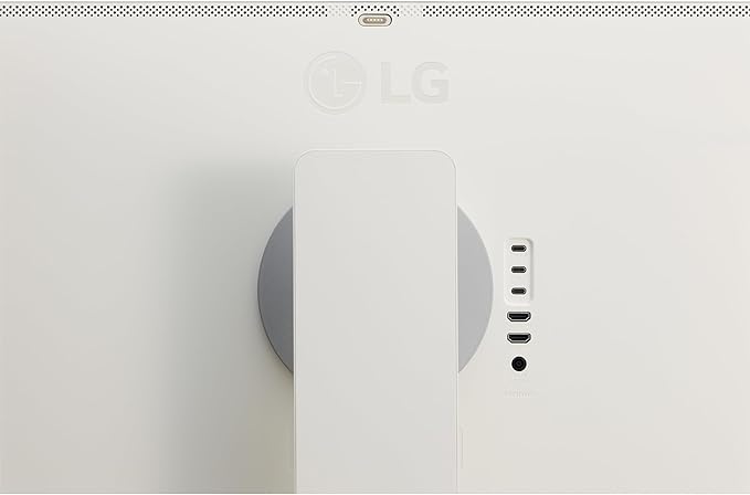 LG 32SR85U-W Smart Monitor 32-inch 4K UHD (3840x2160) IPS Display webOS 23 USB Type-C 90W PD Built-in FHD Webcam &amp Speaker HDR 10 AirPlay 2 Screen Share Bluetooth White