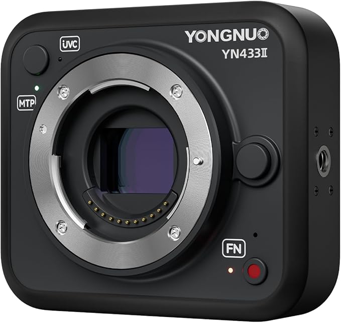 YONGNUO Upgraded YN433 II 4K Live Streaming Camera Interchangeable M43 Micro Four Thirds Lens Support Android System for Panasonic LUMIX Professional Camera Lens
