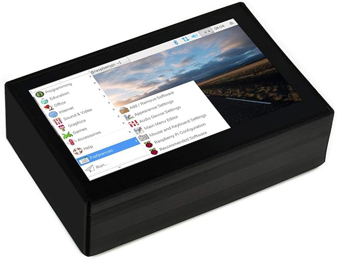 4.3inch DSI LCD Display with Case for Raspberry Pi 4B 800x480 Capacitive Touchscreen MIPI DSI Interface IPS Wide Angle Supports Raspbian/Ubuntu/Kali / WIN10 IoT/Retropie Driver Free