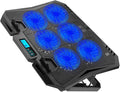 BESPORTBLE Laptop Cooling Pad 15.6-inch Quiet Fan Stand with Adjustable Speed Blue LED for Gaming and Office Laptops PC Cooler Holder Compatible with Notebooks