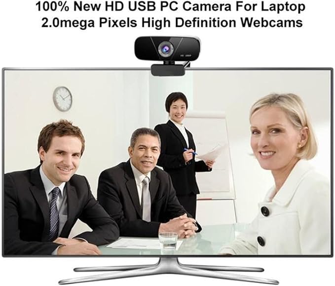 SH003 Mini PC USB Webcam 2.0 MP Desktop Laptop Video Camera with Microphone USB with Microphone USB Plug Play for Business Meetings