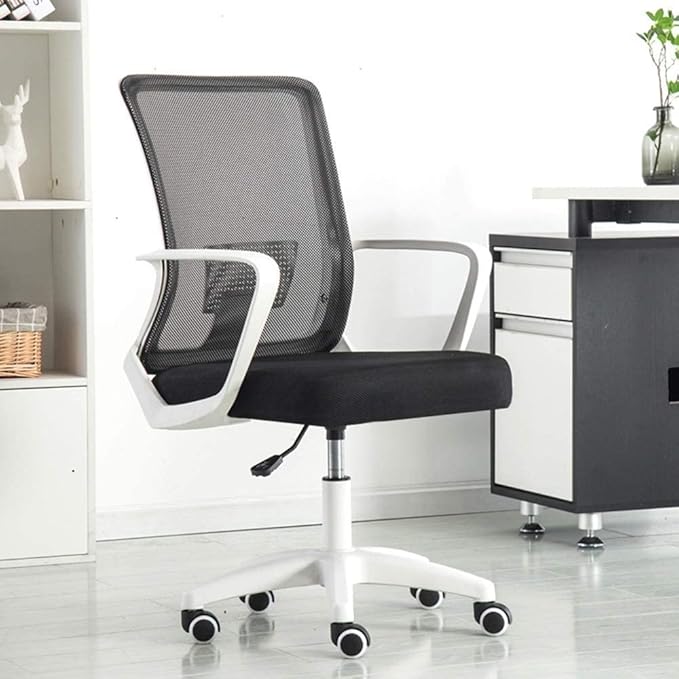 Office Chair Ergonomic Gaming Chair Office Chair Office Chair Waist Support Mesh Computer Chair Armrest Game Seat Lift Swivel Chair Chair (Color : Black) Needed