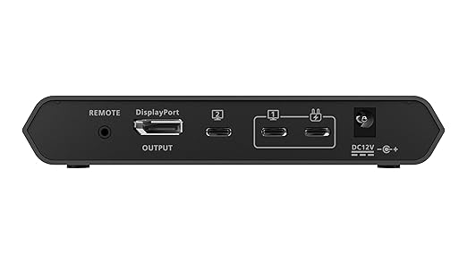 IOGEAR Access Pro Plus 2-Port USB-C KVM Switch 1 Monitor 2 Computers 4K 60Hz DisplayPort Output 4-Port USB Hub 100W Power Thunderbolt 3/4 Compatible Remote Switch (GCS1602CC)