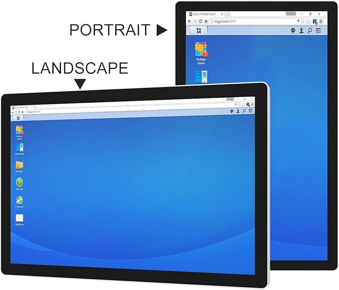 GreenTouch 23.6 Inch Aluminum Frame Wall Touch Screen LCD Monitor Open Frame LCD Display - HDMI/VGA/DVI-1920 * 1080 @60Hz