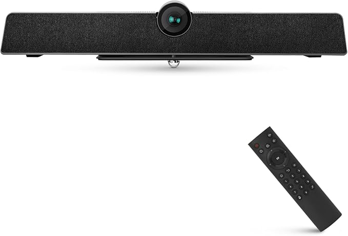 SQUATZ Video Conference Room Camera All-in-One System Ultra HD 4K 5X Zoom Wide-Angle Echo Cancellation 8m Voice Pickup - 120 Degree FOV - For Small Conference Rooms Home Offices and Remote Work