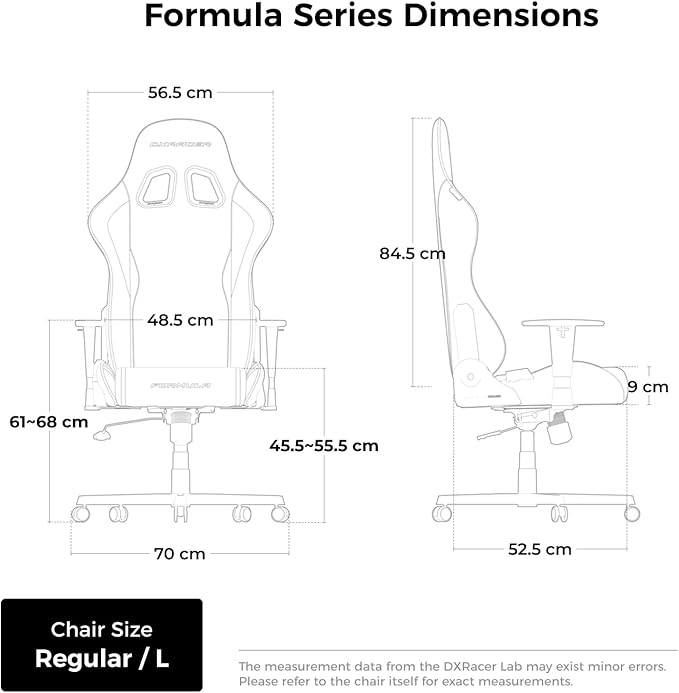 DXRacer Formula L Black Fabric The Original Gaming Chair