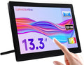 waveshare 13.3inch Capacitive Touch Screen LCD V1 with Case and Toughened Glass Cover 1920×1080 HDMI IPS