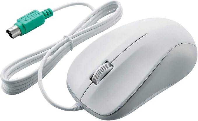 ELECOM Optical Mouse PS/2 3 Button [White] M-K6P2RWH/RS (Japan Import)