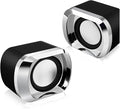 Computer Speakers Powered AUX Wired Input Bass Stereo 2 * 3W/4Ω Powerful Loudspeaker(D)