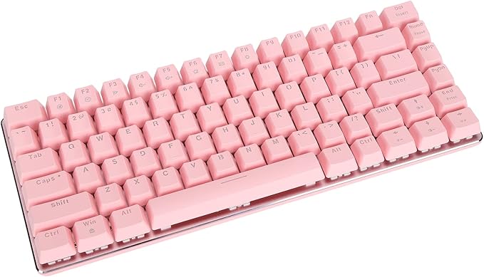 Restokki Mechanical Keyboard N Key Rollover 82 Keys Sensitive Red Switch Independent Wire Design PC Gaming Keyboards for Computer