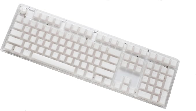 Ducky One 3 Aura Clear White Hotswap RGB Double Shot ABS Mechanical Keyboard (Cherry MX Red)
