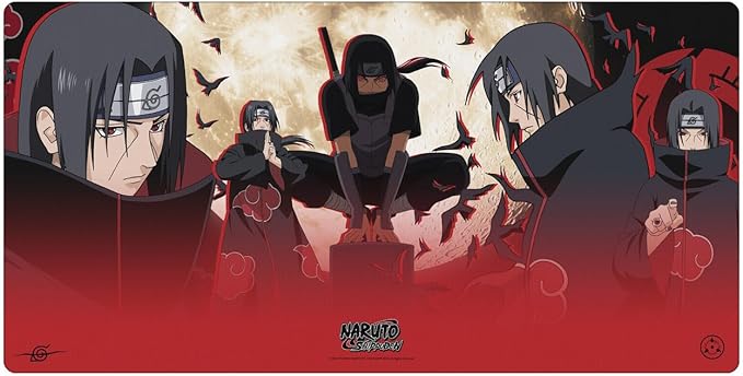 Head Case Designs Officially Licensed Naruto Shippuden Itachi Graphic Art 23.62 x 11.81 x 0.12 inches (600 x 300 mm) - L Gaming Office Desk PC Keyboard Mouse Mat Pad