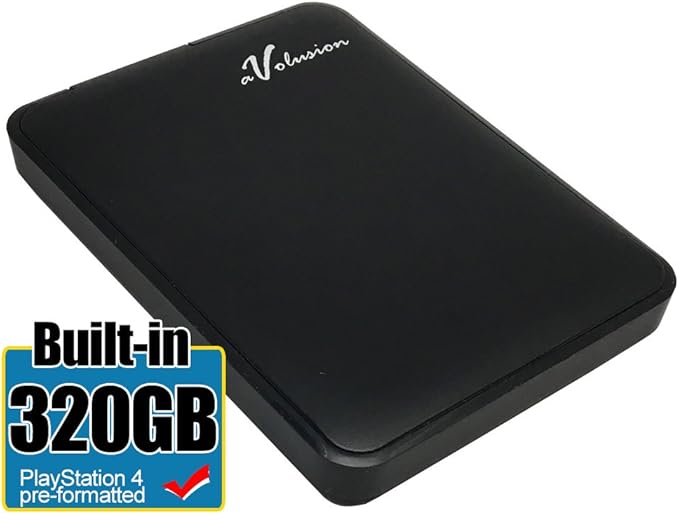 Avolusion 320GB USB 3.0 Portable External Gaming Hard Drive (for PS4 Pre-Formatted) HD250U3-Z1 - w/2 Year Warranty