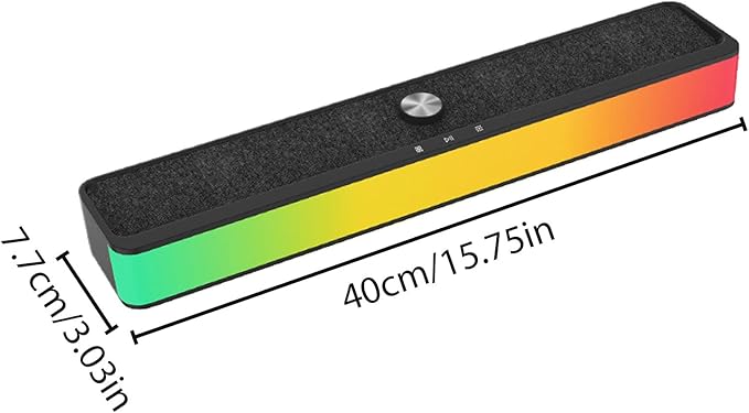 Wireless Speakers for TV | Portable RGB Subwoofer - Wireless PC Game Portable TV Speakerfor Shower Party Christmas Room Patio Car Phone Music Theater Studio