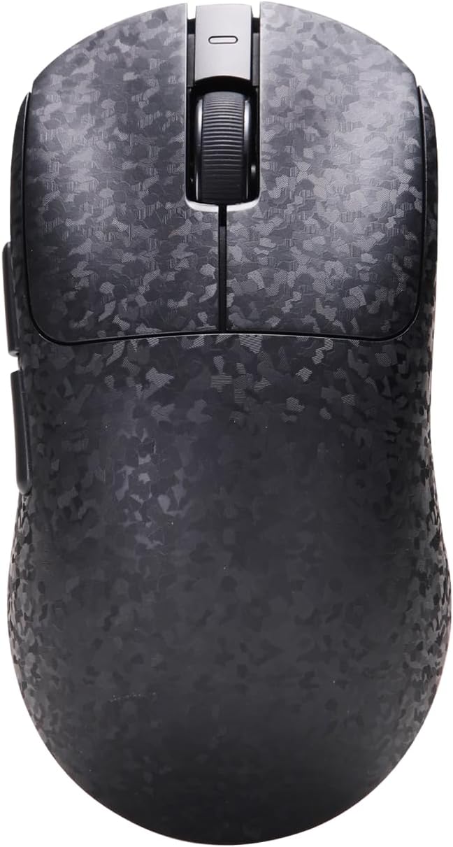 Ajazz AJ199 Wireless Gaming Mouse Carbon Fiber Shell Tri-Mode 2.4G/Bluetooth/USB-C 58g Ultra-Lightweight PAW3311 Sensor up to 24000 DPI 500mAh Battery for PC/Mac/Game/Travel Black