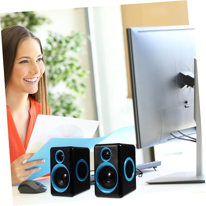 Mini Speaker USB 2.0 Computer Speaker for Laptop and Desktop Mini Loudspeaker with Surround Sound Compatible with PC and Notebook Suitable for Home and Office Use Dc 5v Powered