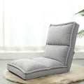 Floor Chair Folding Gaming Chair with Back Support 42 Adjustable Positions Lazy Sofa Lounge for Playing Reading Meditating Room Recliner for Adults Kids(/Gray A)