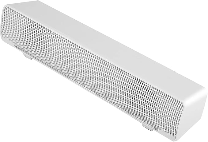 GOTOTOP Computer SpeakersSADA USB Powered Stereo Speaker with DSP Bass Technology 3.5mm Audio Jack for PC 2.0 ChannelLaptop Smartphone Tablet MP3 MP4 (White)