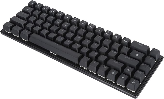 Mechanical Keyboard 2000mAh Blue Switches 3 Modes 2.4G Gaming Mechanical Keyboard for Smartphones for Tablets (Black)