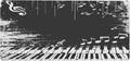 White Piano Note Music Large Mouse Pad Gaming Mousepad Desk Mat for Desktop Computer Keyboard Waterproof Mouse Mat Desk Pad with Non-Slip Base for Game School Office Home 35.4 x 15.7