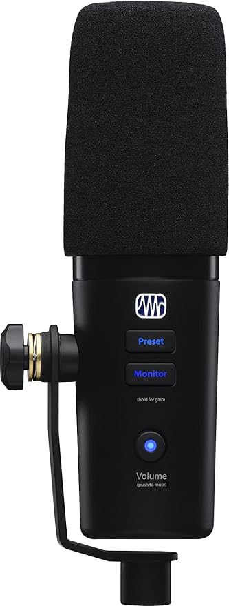 Audiosavings Bundle: Presonus Revelator Dynamic USB-C Microphone for Recording/Streaming/Podcasting Bundle with Rockville DMS40 40 Microphone Boom Arm Studio Podcast USB Mic Stand+Clamp (2 Items)