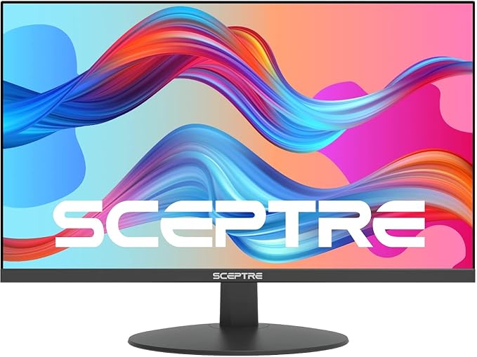 Sceptre IPS 27-Inch Business Computer Monitor 1080p 75Hz with HDMI VGA Build-in Speakers Machine Black 2020 (E275W-FPT) 27 IPS 75Hz