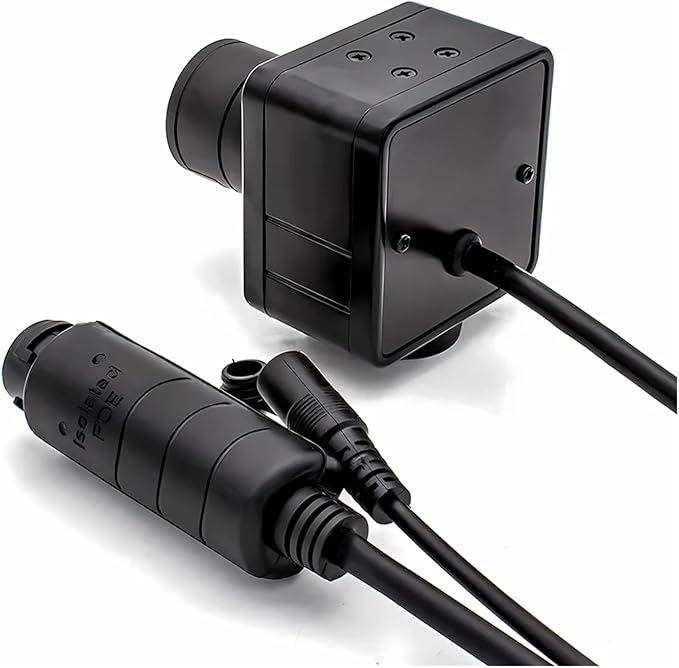 4K 8MP Surveillance IP Camera POE48V Digital Live Stream MINI Metal Box Fixed Lens Security Industrial Webcam